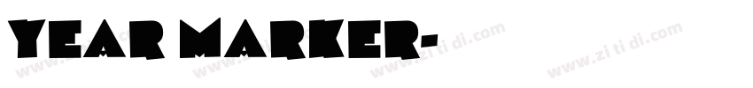 Year Marker字体转换